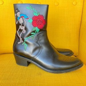 Zadig&Voltaire embroidered boots, size 40